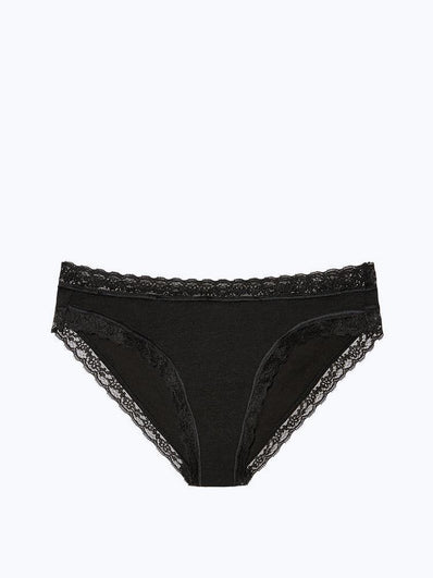 Lace-trim High-leg Brief Panty