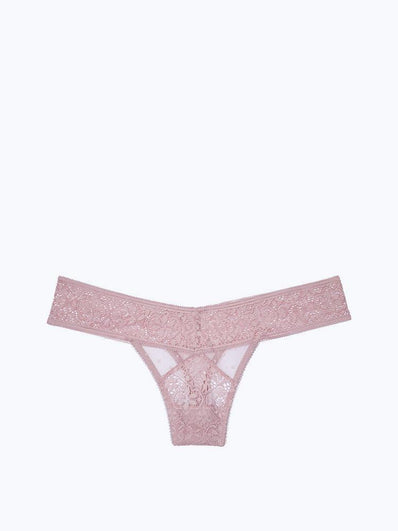 Dot Mesh Thong Panty