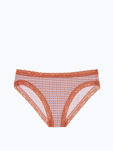 Lace-trim High-leg Brief Panty
